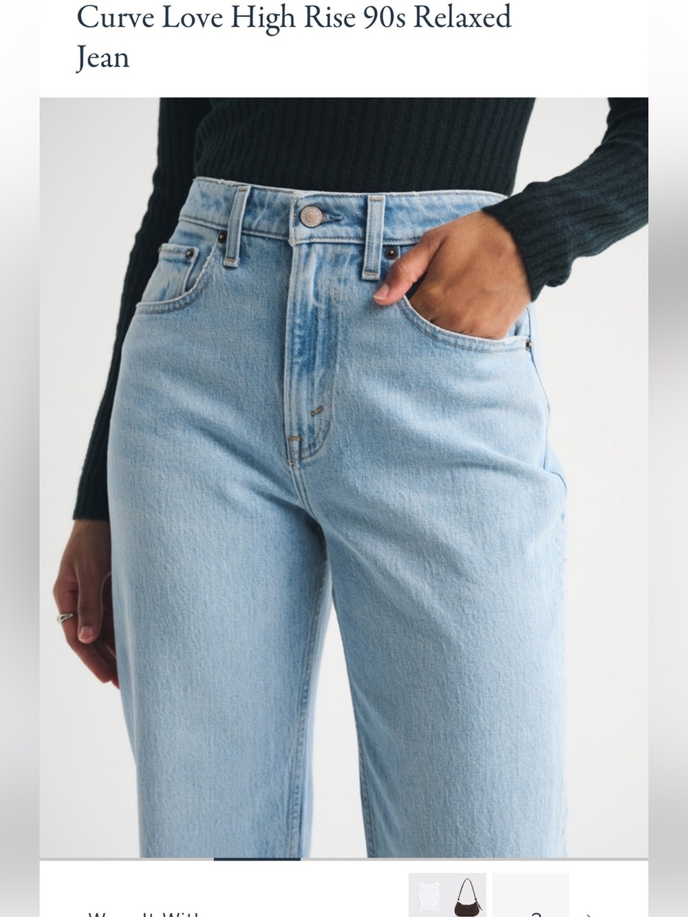Abercrombie & Fitch The 90s Relaxed Jean
High Rise 0s Curve Love